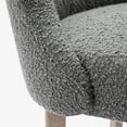 thumbnail image 5 of WestinTrends Genevieve Mid-Century Modern Curveback Boucle Dining chair set, Gray, 5 of 12