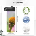 thumbnail image 4 of Yiaed A monarch butterfly Print Water Bottle with Straw Lid, Stainless Steel Double Wall Insulated Water Bottle | Leak-Proof and Spill-Proof Water Bottle, 4 of 8