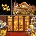 thumbnail image 3 of 200LED Luz solar al aire libre Decoración de cadena Iluminación exterior Decoración navideña Luz blanca cálida, 3 of 5