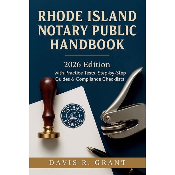 Rhode Island Notary Public Handbook: 2026 Edition with Practice Tests, Step-by-Step Guides & Compliance Checklists, (Paperback)