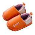 thumbnail image 3 of Vedolay Slippers for Kids Girl's Boy's Cute Plush Warm Slippers Indoor House Winter Shoes Orange,36, 3 of 5