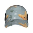 thumbnail image 4 of Curved Design Along The Top Of The Baseball Cap Reinforced Adjustable Breasted Four Seasons Available Cute Smiling Starfish, 4 of 8