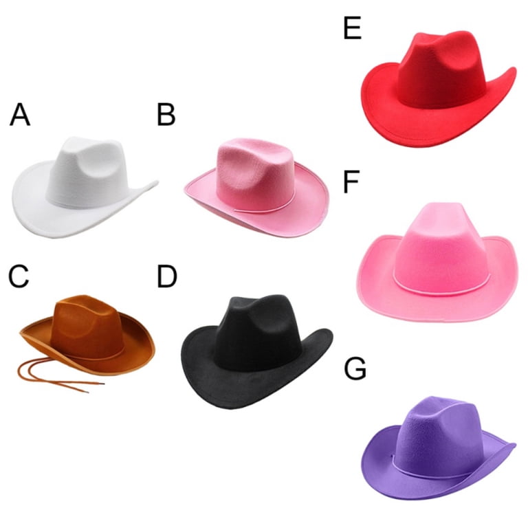 9624 6 Sets Adult Cowboy Hat For Women And Men Western Cowgirl Hats Amazon.com: Coume 6 Sets Western Cowboy Hats with Bandanas  main image 4