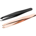 thumbnail image 3 of Japonesque Power Duo Bronze Slanted Tip Tweezers, 3 of 7