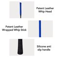 thumbnail image 3 of Horse Whip Riding Crop Premium Leather Anti Slip Silicone Handle Durable Equestrian Racing for Training Competitions de 65 cm Longueur, 3 of 7