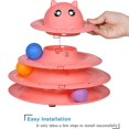 thumbnail image 3 of Cat Toy 3/4 Levels Tower Tracks Cat Toys Interactive Cat Intelligence Training Amusement Plate Cat Tower Pet Products Cat Tunnel, 3 of 3