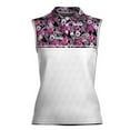thumbnail image 2 of Custom Name Tropical Patterns Golf Carts Women Sleeveless Polo XS-4XL, 2 of 5