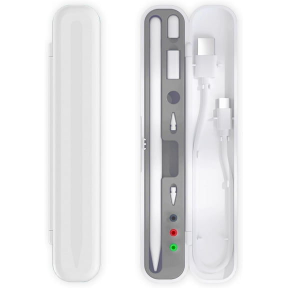 INNOTECH Carrying Case for Apple Pencil 2nd Gen and 1st Generation - Storage Box with Lid for Apple Pencil - Pen Protective Case for iPad Pencil - Holder Accessories - Shock-Absorption