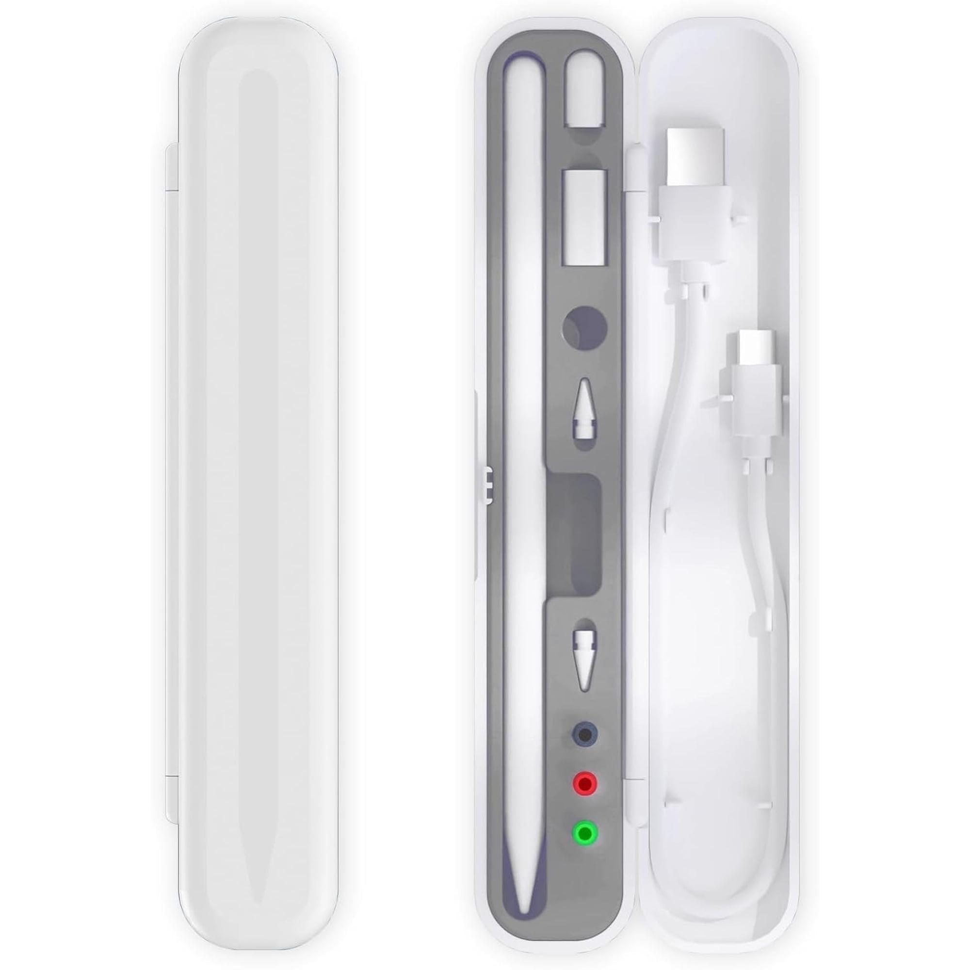 INNOTECH Carrying Case for Apple Pencil 2nd Gen and 1st Generation - Storage Box with Lid for Apple Pencil - Pen Protective Case for iPad Pencil - Holder Accessories - Shock-Absorption
