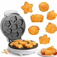 thumbnail image 1 of Sea Creature Mini Waffle Maker- Summer Fun, Make, 1 of 9
