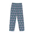 thumbnail image 3 of Lsque Tulips Flowers Print Men's Pajama Pants, Lounge Pant - Comfortable Home Wear,Elastic Waistband, Stylish Design-X-Large, 3 of 9