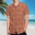 thumbnail image 5 of High Quality Hawaiian Shirts for Men Short Sleeve Aloha Beach Shirt Floral Summer Casual Button Down Shirts Blouses 34OEBN, 5 of 7