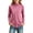 Pink, variant on Girls Mock Neck Thermal Layering Shirt Long Sleeve Solid Base Layer for Cold Weather Ages 2-13