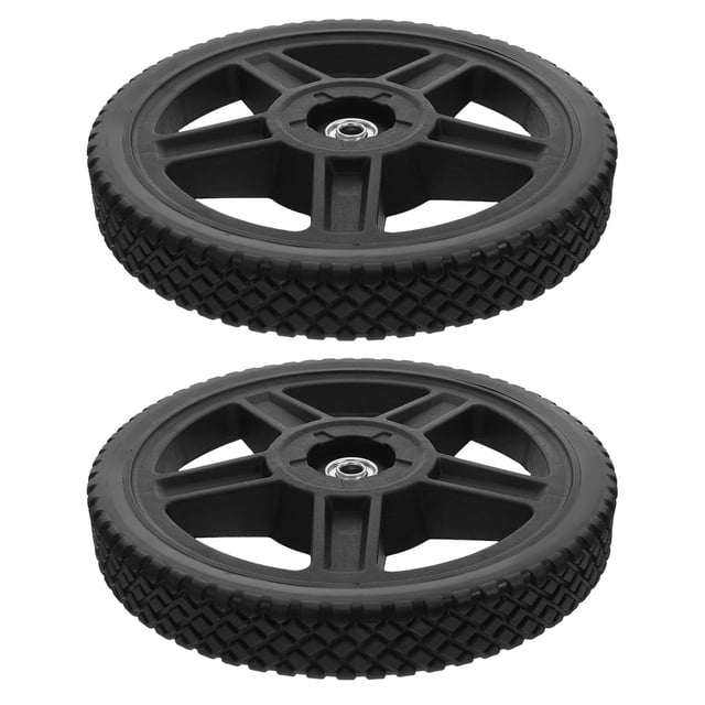 HEATSHAKING 2 Pcs Roue de Support de Tondeuse Noire Résistante à la Corrosion pour Tondeuses Poussoirs