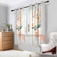 thumbnail image 2 of Yayeee Window Curtains Light Filtering 63"x52" Grommet Panel Pair Home Living Room Decor, Yellow Cute Flower, 2 of 7
