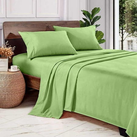 Sgi 100% Egyptian Cotton 600 Tc Sheet Set Soft & Smooth Sateen Weave 4 Pc Sheet Set - 1 Fitted Sheet  1 Flat Sheet & 2 Pillowcase 15 Inch Deep Pocket (Full Xl  Sage Solid) Sgi 100% Egyptian Cotton 600 Tc Sheet Set Soft & Smooth Sateen Weave 4 Pc Sheet Set - 1 Fitted Sheet  1 Flat Sheet & 2 Pillowcase 15 Inch Deep Pocket (Full Xl  Sage Solid)