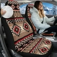 thumbnail image 2 of Uorisanigo 2-Pack Car Seat Covers, Soft Plush Ethnic Geometric Aztec Tribal Car Seat Covers Front Seats, Comfy Blanket Cloth Seats Cushion For Cars, Auto Accessories for Men, 2 of 7