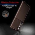 thumbnail image 4 of Funda de Silicon Uso Rudo Atti Rugged Carbon Huawei Nova 8i Cafe 1pz Mas Mica 9D, 4 of 8