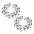 thumbnail image 4 of 3x Pezón Anillos No Perforación, Varios Diseños , Amor, Flor, 4 of 8