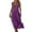 Purple, variant on Horkkom Linen Dress Women Summer Sleeveless Flowy Maxi Dress Casual Loose Solid Color Long Dresses with Pockets L