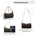 thumbnail image 2 of Kwuty Mini Woven Leather Bag, Little Handbag, Small Woven Purses for Women, Leather Top-handle Bags, Mini Evening Bag, 2 of 6