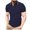 Navy, variant on Thick Tee Shirts Men Mens Cotton Tshirt Business Casual Tees for Men Solid Color Summer Tops Button Lapel Pullover Mens Short Sleeve Shirt