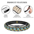 thumbnail image 6 of Goofa Sunflowers Pattern Elastic Stretch Steering Wheel Cover,Universal 15 inch, Microfiber Breathable Ice Silk, Anti-Slip, Odorless, Easy Carry, 6 of 8