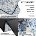 thumbnail image 5 of Kitchen Rugs Set of 2- Vintage Country Blue Boho Non-Slip Washable Floor Mats - Comfort Sink and Laundry Room Runner - Boho Kitchen Accessories and Decor 17x47.2 and 17x30 inches, 5 of 7