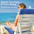 thumbnail image 3 of Catalonia Microfiber Beach Chair Towel Cover, Lounge Chaise Towel Cover with Side Pockets, Lightweight & Quick Dry Foldable Recliner Towels for Holidays Vacation Sunbathing Beach Pool Hotel,31"*73, 3 of 8