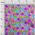thumbnail image 1 of oneOone Cotton Poplin Twill Dusty Purple Fabric Leaves & Flower Dress Material Fabric Print Fabric By The Yard 56 Inch Wide, 1 of 4