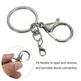 thumbnail image 4 of Uxcell Key Chain Rings Lobster Claw Clasps Keyring for DIY, Black 10 Pack, 4 of 5
