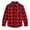 Red, variant on Boys Long Sleeve Button Down Shirt Collared Micro Polar Plaid Dress Shirt Sizes 8-18