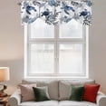 thumbnail image 3 of Sea Coral Turtle Tie Up Valances Curtain, Adjustable Kitchen Watercolor Blue Sea Stars Corals Turtle Valances for Windows Decor, Rod Pocket Short Curtains Set for Bedroom/Bathroom, 42"x12", 3 of 9