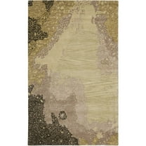 SAFAVIEH Soho Jeptha Abstract Wool Area Rug, Sage/Multi, 5' x 8'
