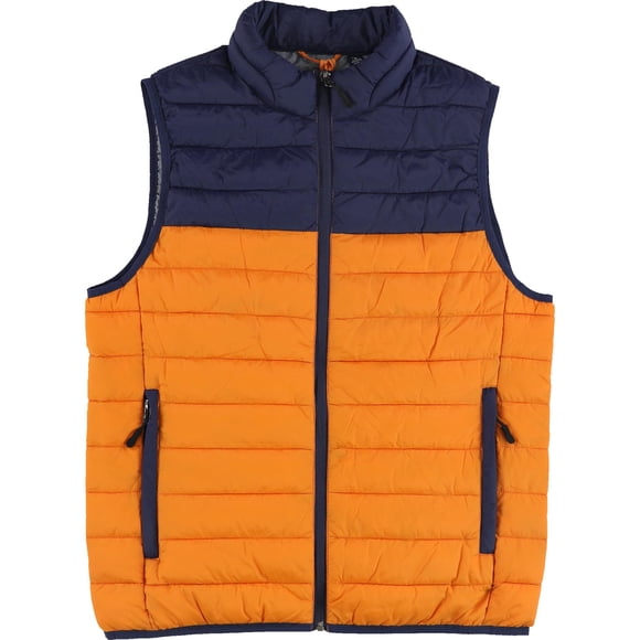 Club Room Mens Packable Quilted Vest, medorange, S