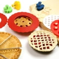 thumbnail image 3 of Asphodelia 3PCS Adjustable Silicone Pie Crust Shields,Pie Crust Covers for Edges of Pie,Protector Cover Kitchen Tool for Baking Pie Pizza, Fit 8-11.4 Inch Pies, 3 of 7