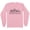 Pink, variant on Skyline Nashville Tennessee Long Sleeve Shirt Unisex Large White