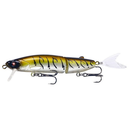 Bionic Hard Bait With Double Hooks 3d Fisheye Simulation Bass Fishing Lures 2-jointed Swimbait Slow Sinking Lure Bait For Freshwater Saltwater Fishing
