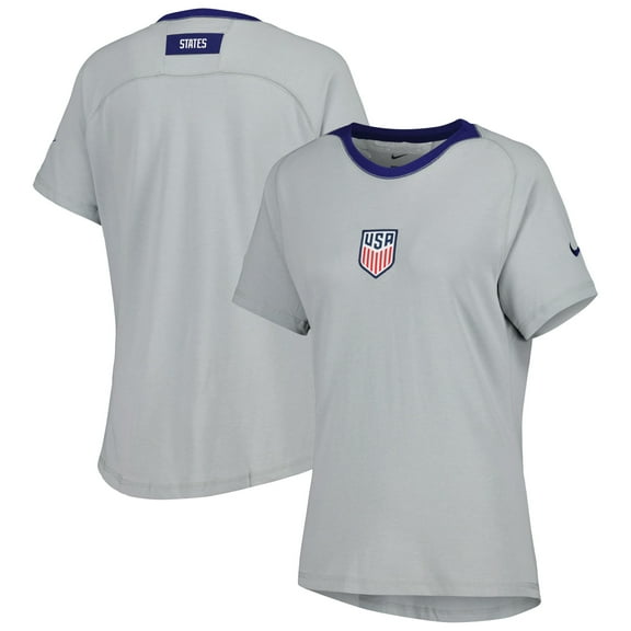 Women's Nike Gray USMNT Travel Raglan T-Shirt