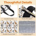 thumbnail image 4 of Corgi Dog and Footprints Insulated Lunch Bag for Women & Adults,Large Portable Soft Cooler Lunch Bag,Thermal Food Storage Tote with Pearl Cotton,8.66L,8.75x5.75x9.5 Inch, 4 of 6