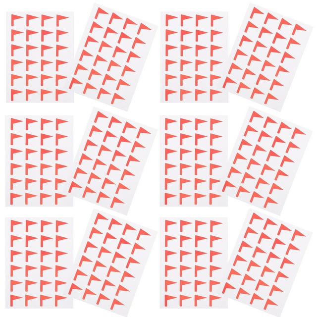Milisten 12 Sheets of Classification Stickers Label Stickers Map Label Stickers DIY Sticky Labels