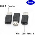 thumbnail image 5 of USB 2.0 A Female to USB B Mini 5 Pin Female Adapter Converter,Support 2.0 data transmission, 5 of 5