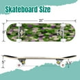 thumbnail image 2 of 31'' Complete Skateboard 7 Layer Canadian Maple Double Kick Deck Skateboards camouflage made semi transparent multicolored rounded Skate Board for Beginner Adult Gifts, 2 of 5