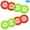 Xmas 2 Colors, variant on 10" Paper Plate Holders Reusable, 8 Count Heavy Duty Plastic Paper Plate Dispenser for 9" Party Plates, Picnic Supplies, 4 Assorted Colors