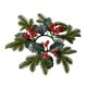 thumbnail image 2 of Needle Candlestick Wreath For Christmas Table Decoration Artificial Leaves Candle Ring Candlestick Garland Home Decor, 2 of 6