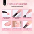 thumbnail image 3 of Set de gel de uñas Poly Bleetles Nude Pink Glitter, 6 colores, 3 of 7
