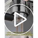 

Espresso Machine 15 Bar Coffee Maker with Steamer Cappuccino Machine with Milk Frother for Restaurants Bars and Barbecue Shops Christmas Coffee Gifts 1350W