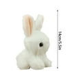 thumbnail image 3 of SLYNSHome Easter Bunny Decoration Brown Rabbit Plush Stuffed Animal Cute Soft Bunny Doll for Easter Birthday Gift Home Decor, 3 of 7