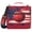 Basketball and American flag, variant on 3 Ring Zipper Binder with Shoulder Strap Waterproof Trapper Keeper 2 Inch D-Ring 500 Sheets Capacity Stargate in Desert