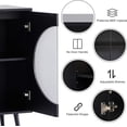 thumbnail image 6 of MIDODO Modern Glass Sideboard Buffet Cabinet, Accent Cabinet Freestanding Kitchen Storage Cabinet Cupboard Console Table with Adjustable Shelves and Pop-up Doors, 6 of 7